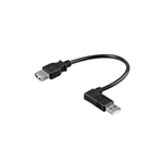 CAVO USB 2.0 PROLUNGA PRESA A / SPINA A 90° SINISTRA 15CM