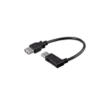 CAVO USB 2.0 PROLUNGA PRESA A / SPINA A 90° DESTRA 15CM