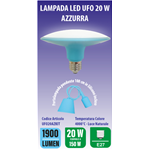 LAMP.TIPO UFO ZZURRO 20WATT 4000K CON PENDENTE 1900LM 60X160X100MM