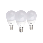 KIT 3 PZ LAMP LED SFERA E14 6W LUCE NATURALE 