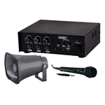 KIT AMPLIFICATORE 30W CON MP3 / TROMBA / MICROFONO