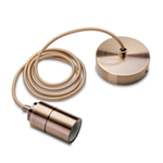 METAL PENDANT SCRATCHED E27 BRONZO