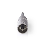 ADATTAT.XLR M A 3PIN XLR- M DA 6,35MM METALLO