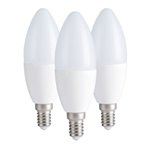 KIT 3 PZ  LED OLIVA E14 9W  6000°K