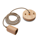 PENDANT WOOD E27