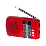 BLUETOOTH RADIO RICARICABILE +SD ROSSO