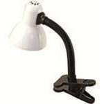 Lamp da tav BIANCA con attacco E27, con clip