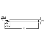 PUNTA DI RICAMBIO PER SALDATORI 30W- CF.10PZ SI-S120T-4B 