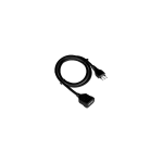 Prol Elettr Sp 10 A - Pr 10 A - 3 mt 3 x 0,75 mm - NERO