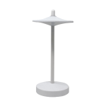 SAKÈ- LAMP. DA TAVOLO IN ALLUMINIO A BATTERIA 1W BIANCA