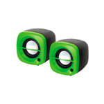 MINI SPEAKER 2.0 USB VERDE OMEGA