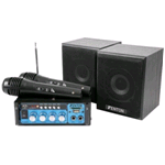 KIT AMPL+2MIC+2CASSE