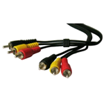 CAVETTO A/V 3RCA /3RCAS/S  3MT PB