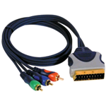 CAVO VIDEO SCART-3RCA 3MT BL