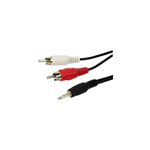 CAVO JACK ST 3.5 MM 2SP RCA 1,2MT