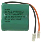 BATT.NI-MH 2/3AA 2,4V 600MA