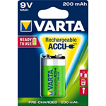 BATT.9V RICAR.200MA VARTA